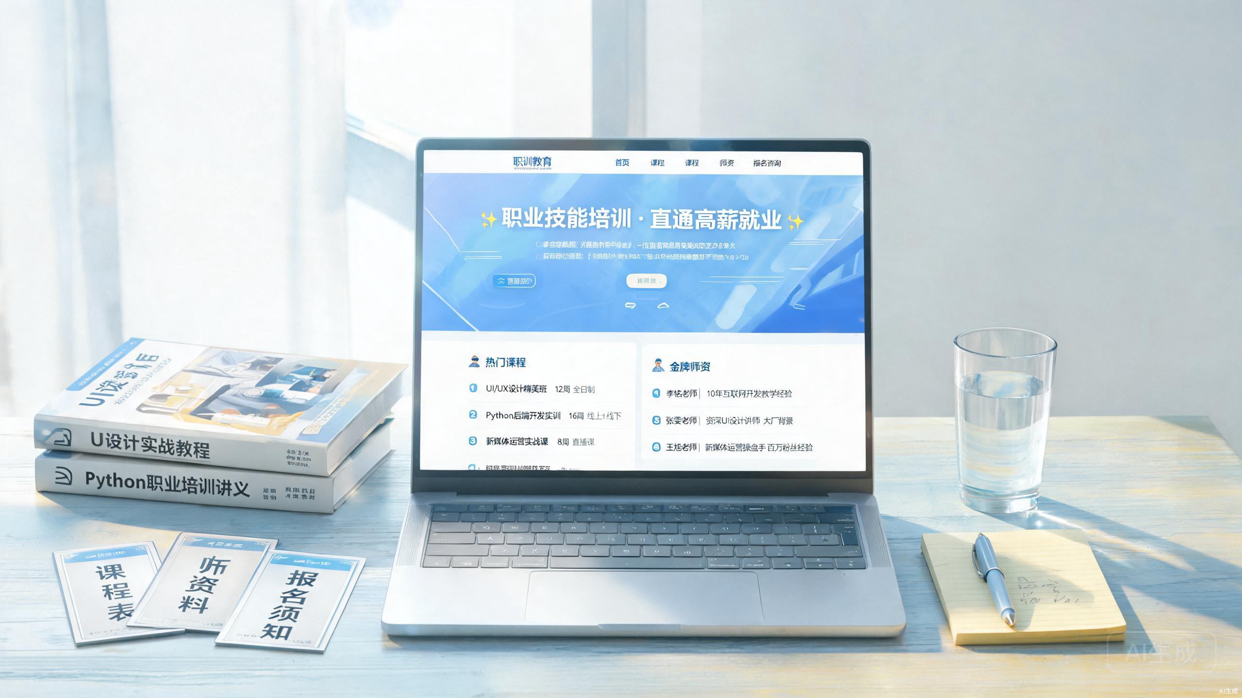 职业培训官网课程化叙事案例