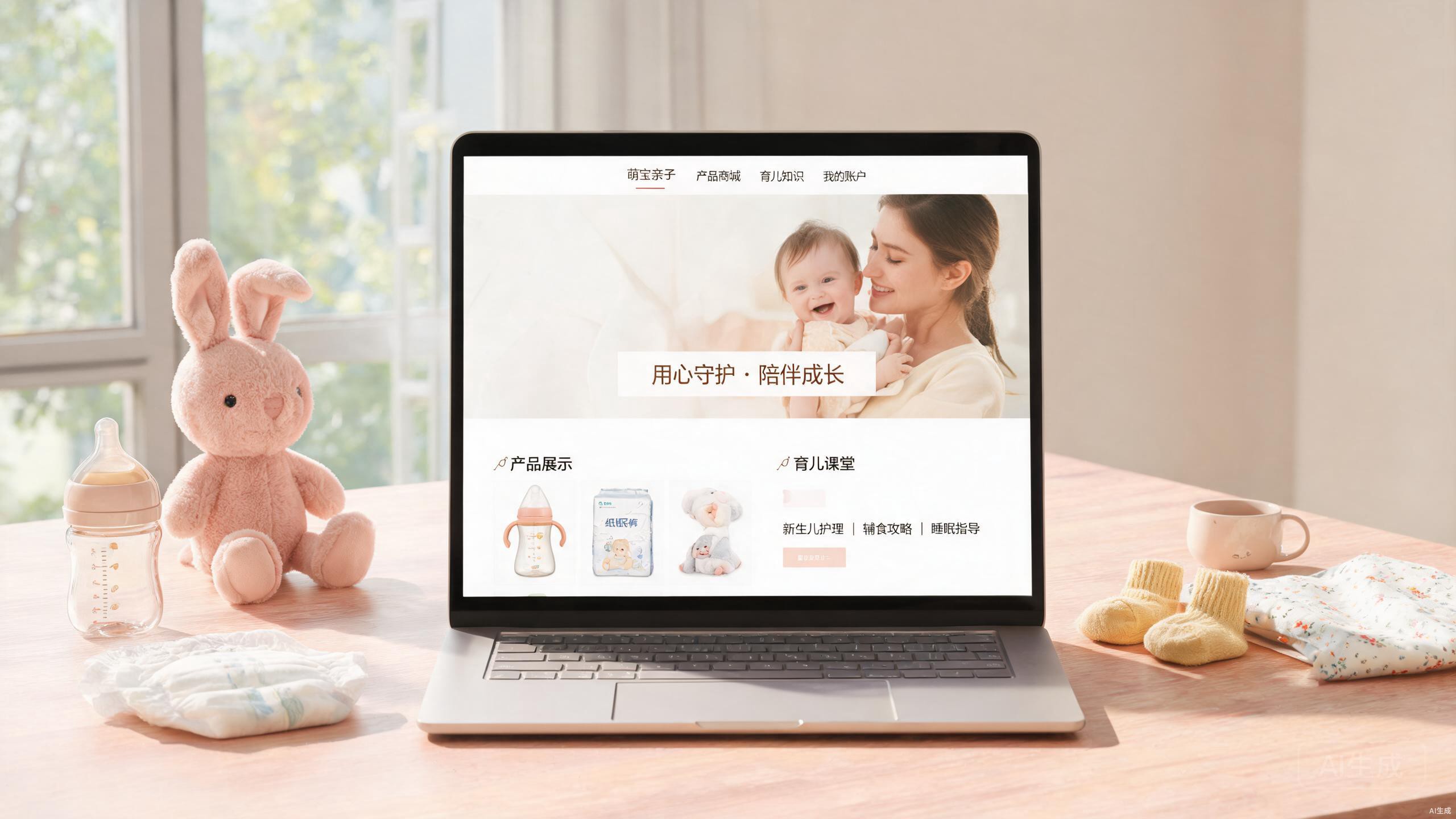 母婴品牌官网安心感塑造案例